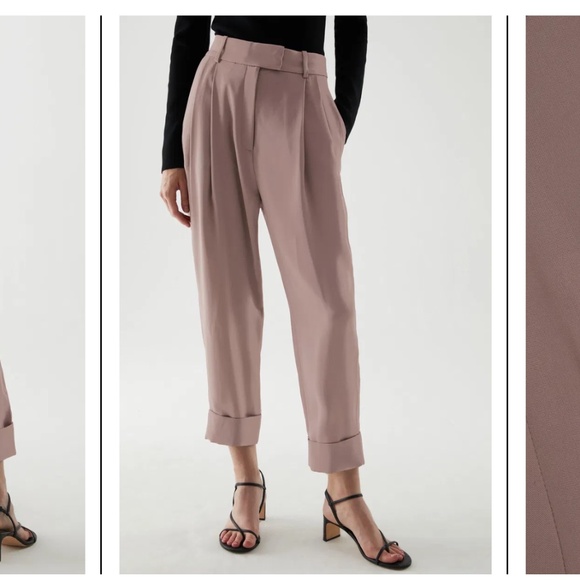 COS Pleated Trousers in Grey - Picture 4 of 7